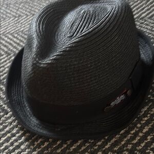Black Label Textured Black Hat